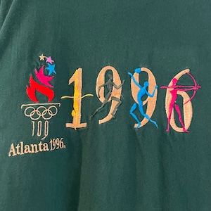 【Hanes】90s アトランタ オリンピック USA製 アメリカ古着 刺繍 1996 Tシャツ Atlanta 1996