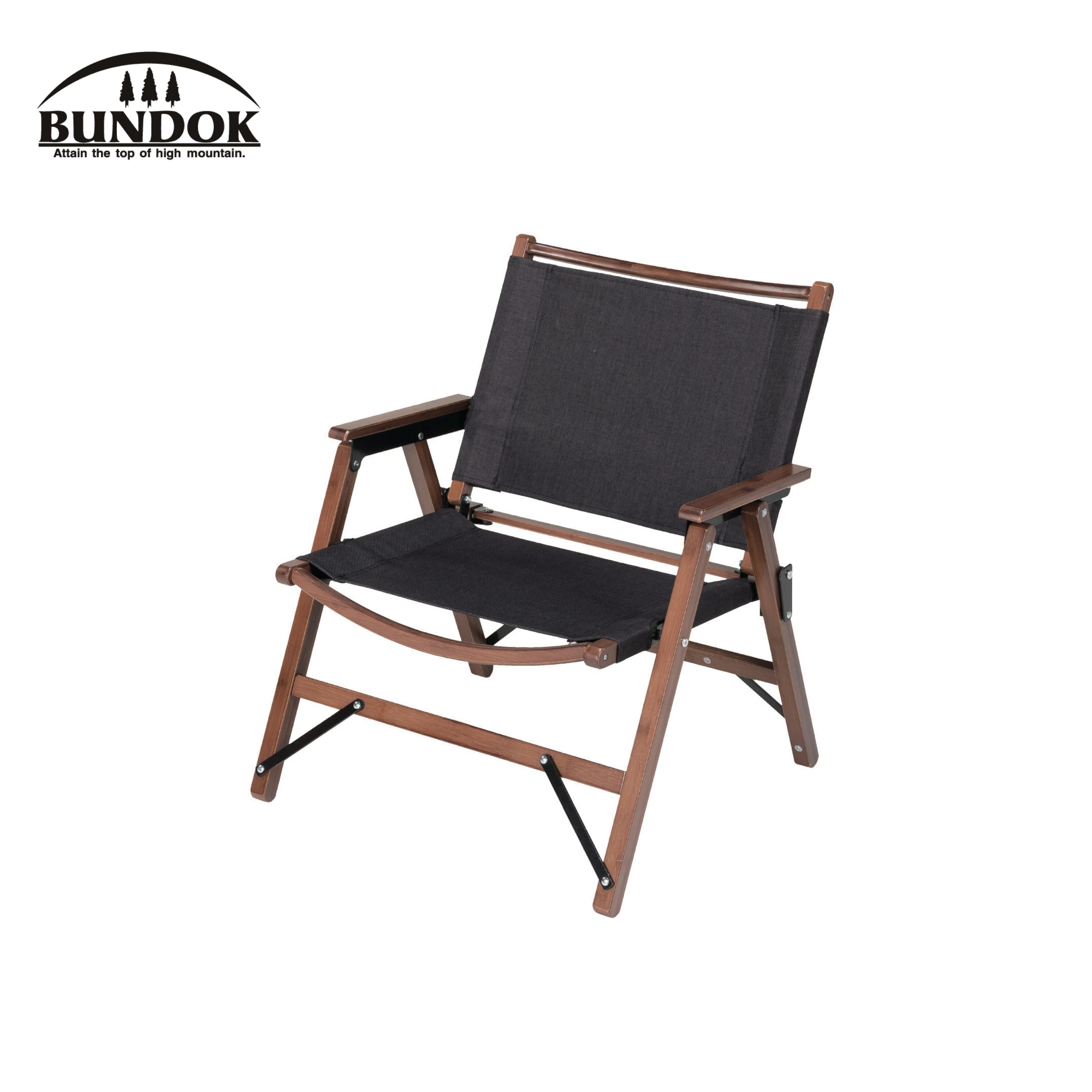 BUNDOK(バンドック)ロースタイル チェア BAMBOO ブラック