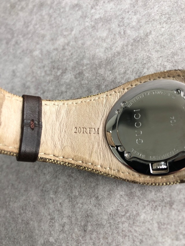 GUCCI グッチ GG 腕時計 ブラウン Gモチーフ キャンバス クウォーツ vintage ヴィンテージ オールド nehfxw