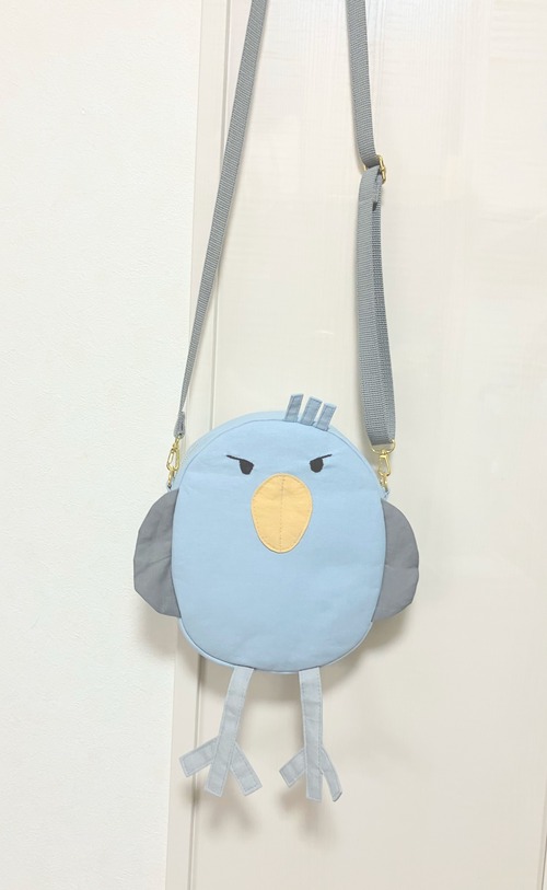 ポシェット　ハシビロコウ｜とりさん工房ーかわいいハンドメイドポーチ