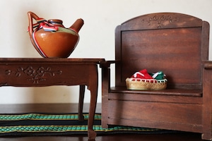 Pays Basque Mobilier de Poupée ~Table et banc~