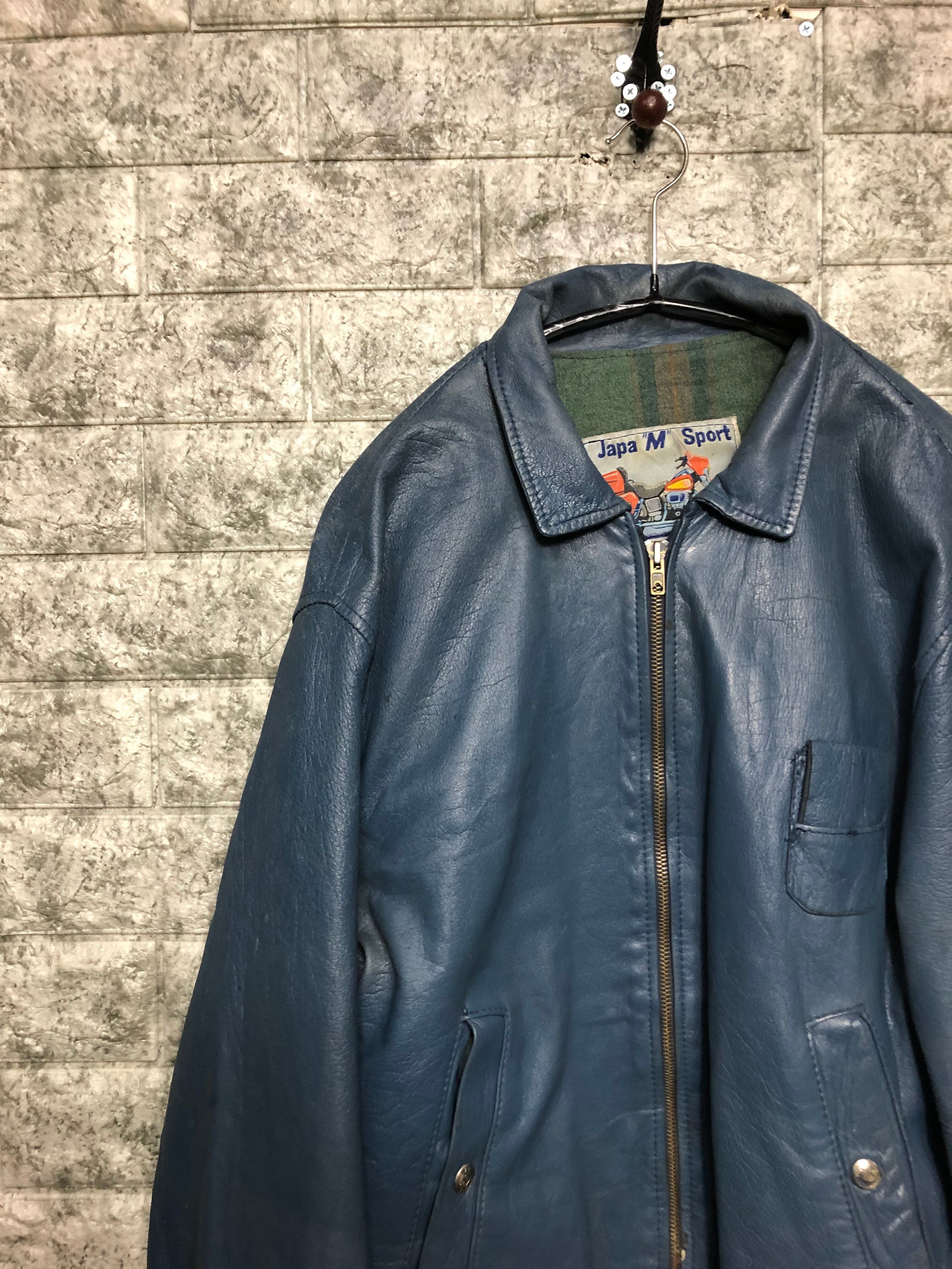 90s EURO VINTAGE JAPA レザー空軍フランスネイビー