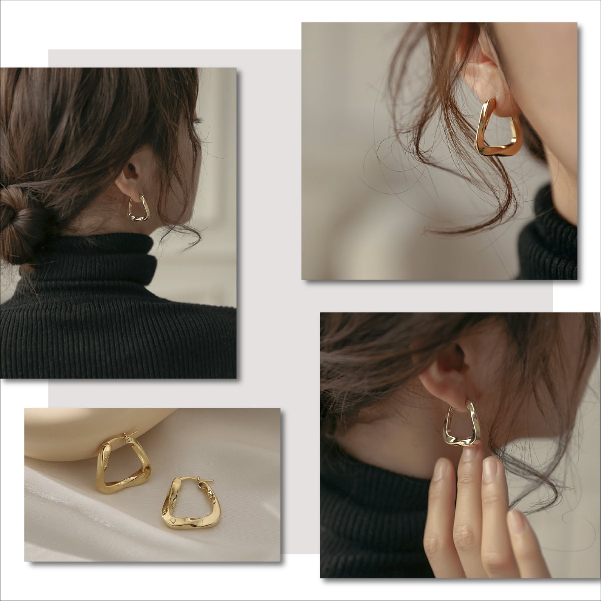 Pierce / Earring -Gold/Silver/Pinkgold/MattGold/MattSilver