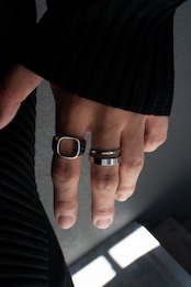 【Square Aero Ring】 / SILVER