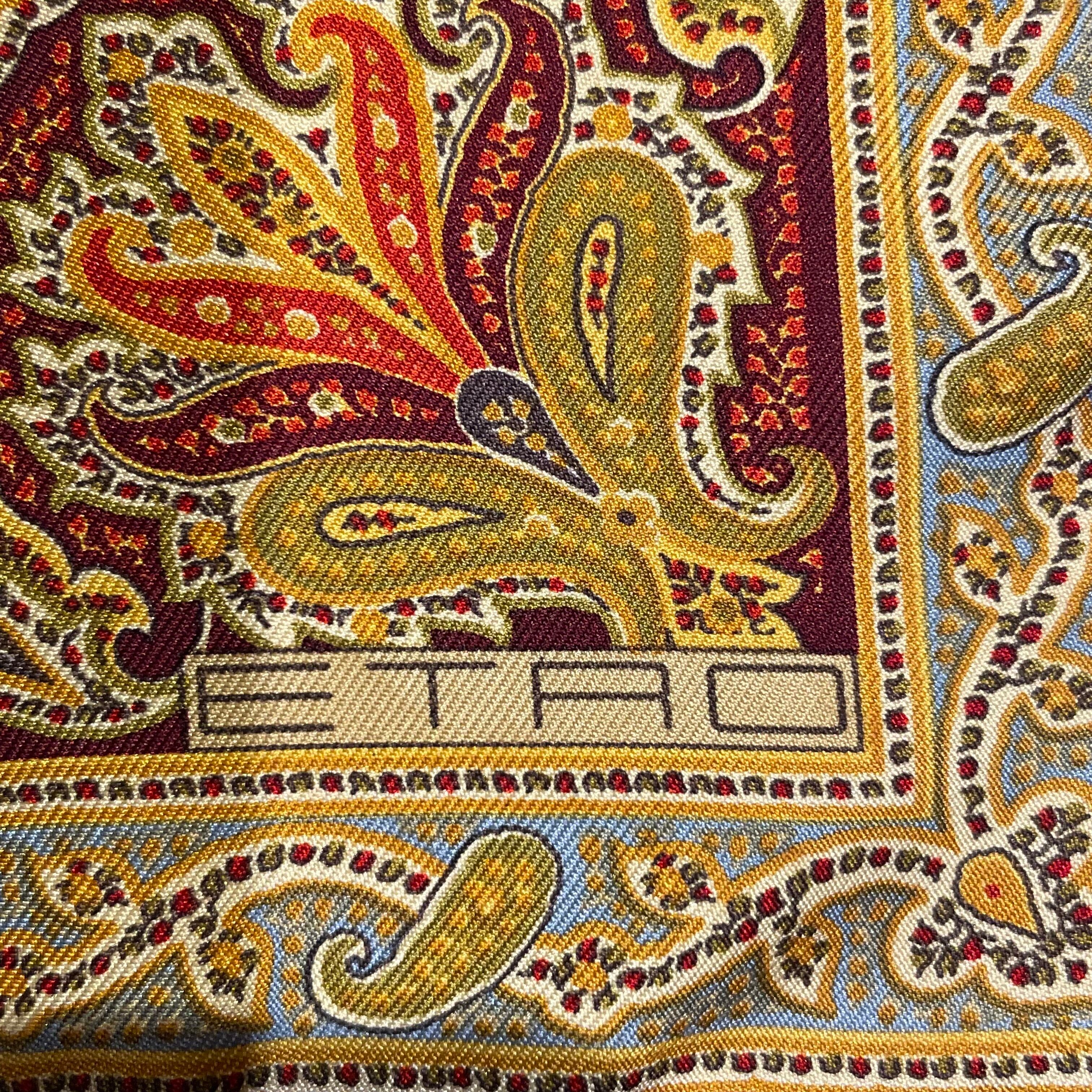 ETRO イタリア製 シルク100% スカーフ エトロ | anemone
