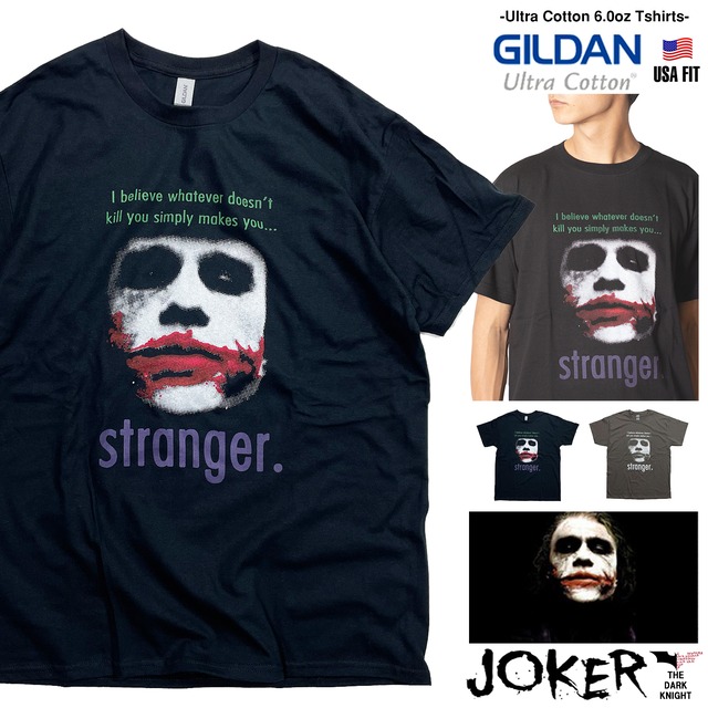 ダークナイト ジョーカー Dark Knight Joker ヒースレジャー バットマン BATMAN 映画Tシャツ / /2000-joker-o1501/1301-joker-o1501