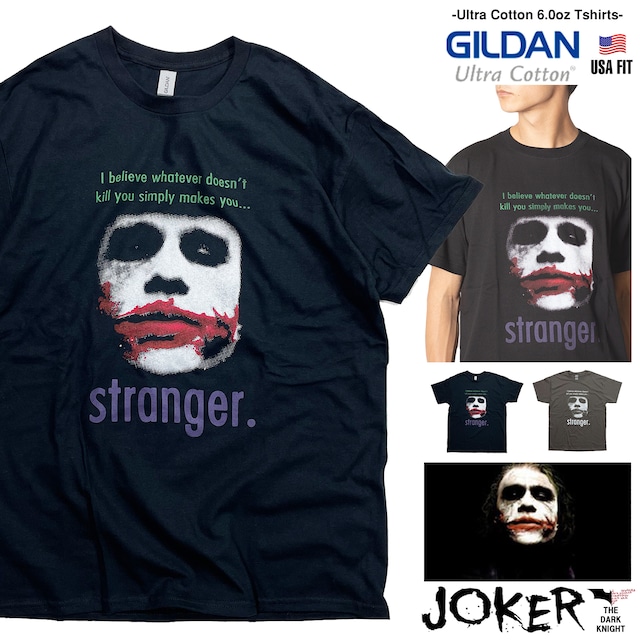 ダークナイト ジョーカー Dark Knight Joker ヒースレジャー バットマン BATMAN 映画Tシャツ / 1301-joker-o1501