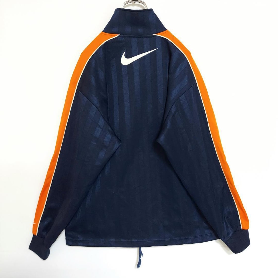 NIKE ナイキ トラックジャケット L ネイビー 紺 オレンジ 刺繍 7462 