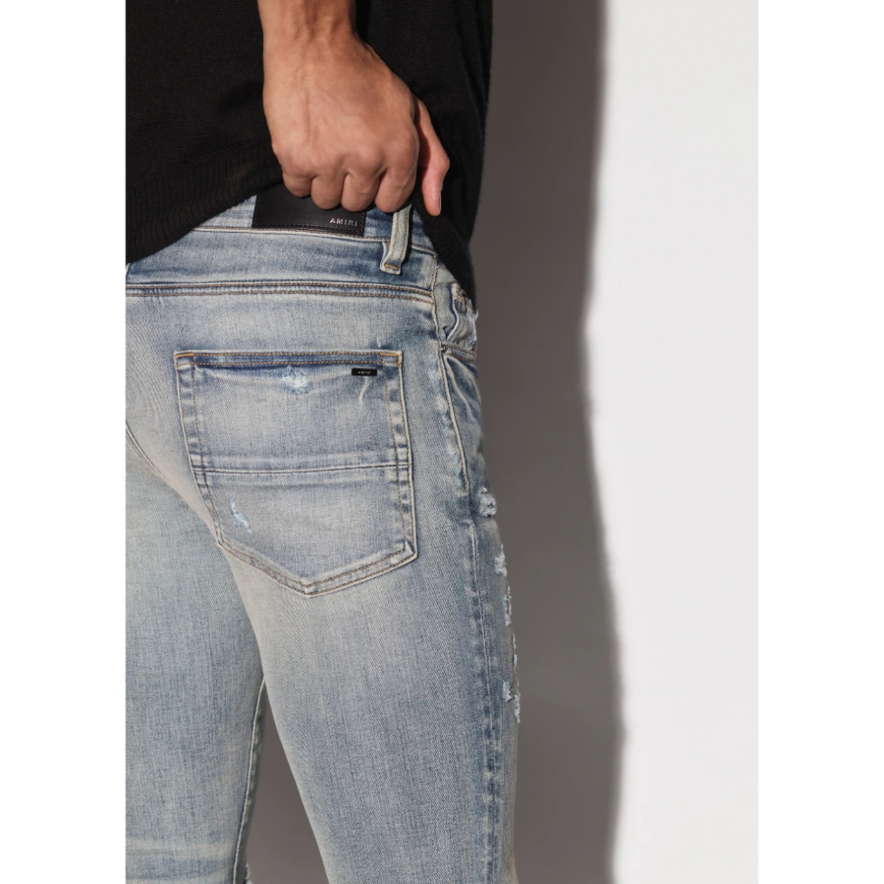 AMIRI  MX1 BANDANA JEAN  INDIGO - 9