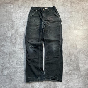 襤褸 USA製 ブラック ダブルニー Carhartt B01BLK 31×32