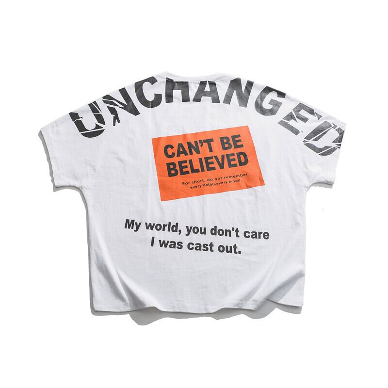 Yidaoヴィンテージ2020夏新作カジュアルルーズシンラウンドネックメンズトレンドレタープリント半袖Tシャツ-Alibaba サマー 夏物 Oネック ビンテージ hip6-161124028708326