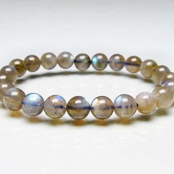 ラブラドライト ブレスレット 8mm 一点物 メール便可 [M便 1/10] 111-44748