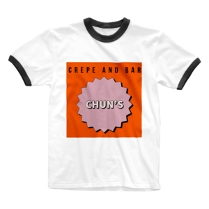 【SUZURI】CHUN'Sオレンジロゴ リンガーTシャツ