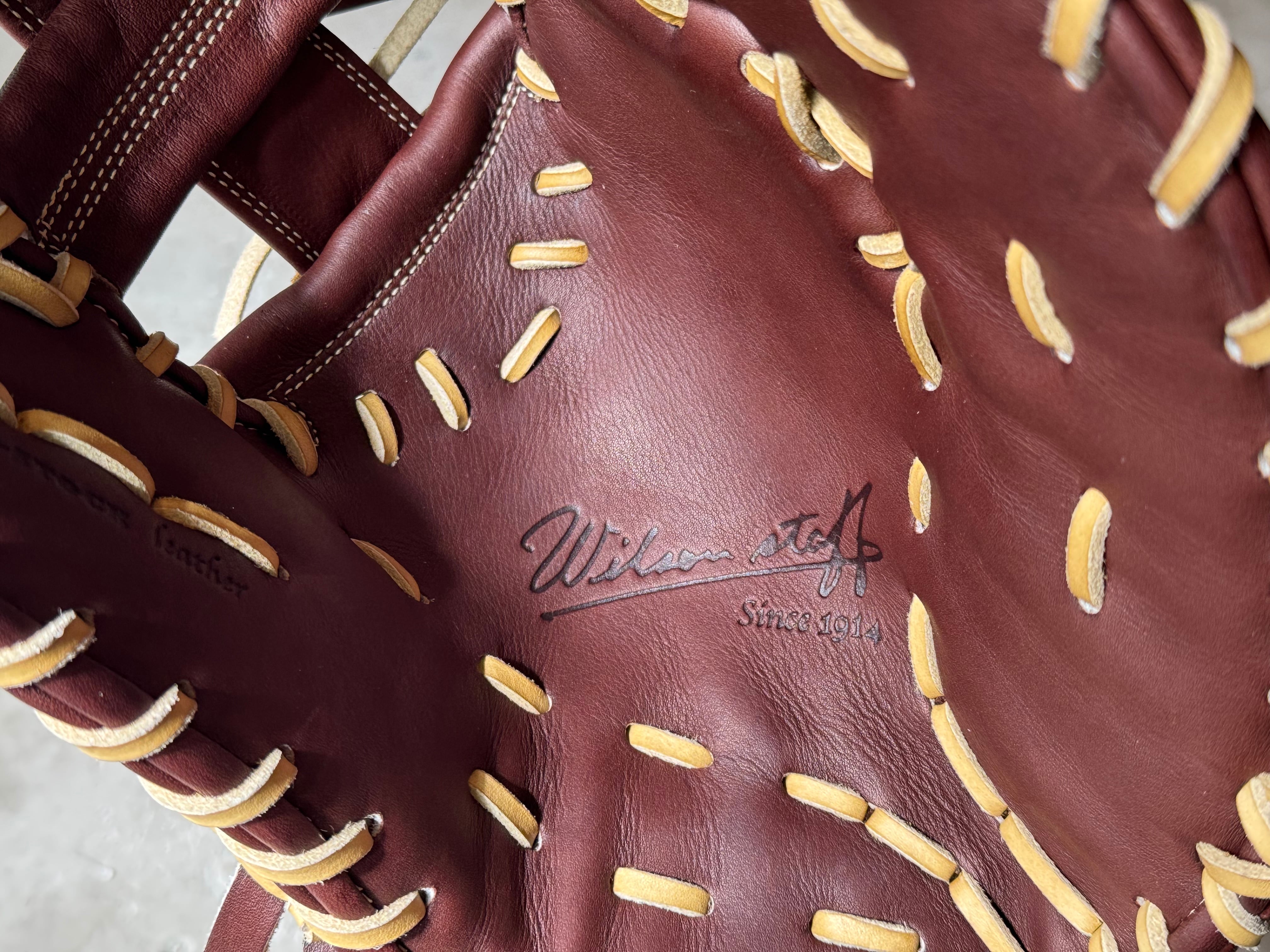 型付け済+ラベル交換済【Wilson】硬式用ファーストミット ［Wilson中村