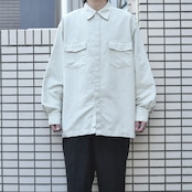 GEGRGE fake suede shirt cream