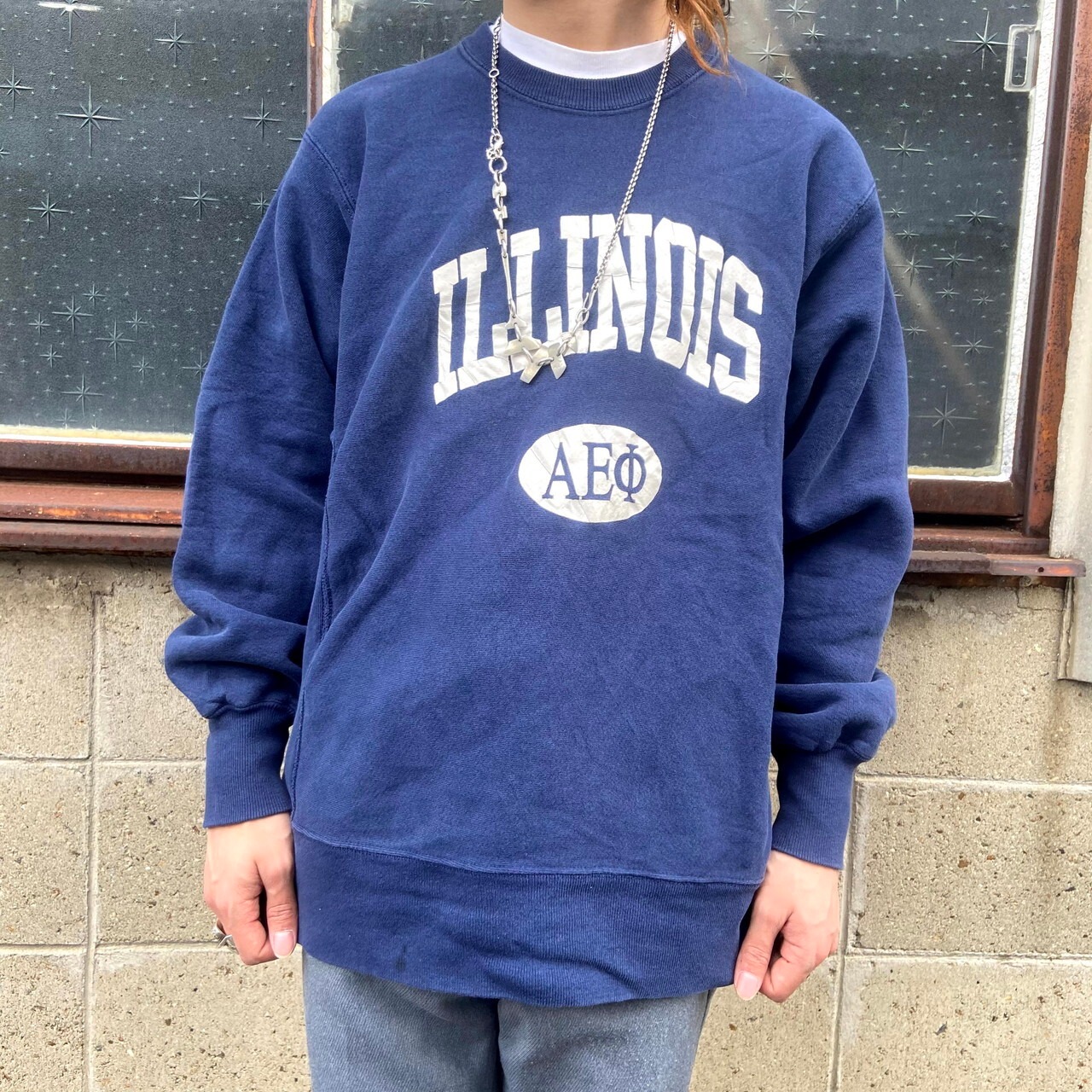 古着 90年代 リー Lee BOSTON UNIVERSITY ボストン大学 リバース  