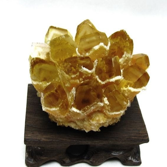 シトリン クラスター シトリンクォーツ 原石 台座付属 一点物 182-8462