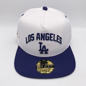 NEW ERA 59FIFTY/5950 A-Frame Dodgers Pack ロサンゼルス・ドジャース ホワイト ダークロイヤルバイザー