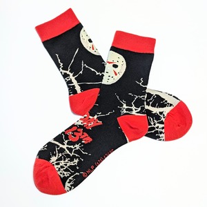 ♧【 crew socks / クルーソックス 】Friday the 13th（ 13日の金曜日 ）『 ジェイソン 』 /  靴下 / ソックス〚アメリカン雑貨 アメトイ〛