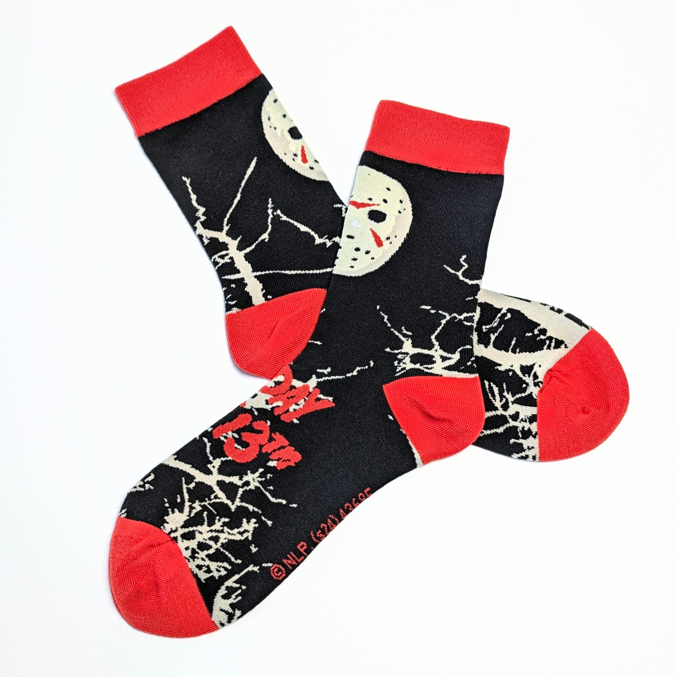 ♧【 crew socks / クルーソックス 】Friday the 13th（ 13日の金曜日 ）『 ジェイソン 』 /  靴下 / ソックス〚アメリカン雑貨 アメトイ〛
