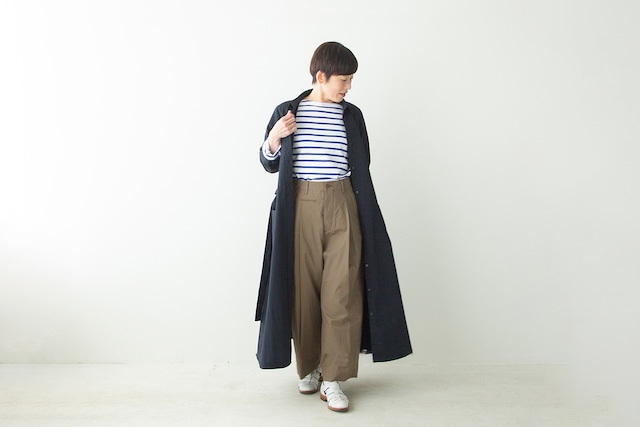 Sサイズ・ネイビー「HAND ROOM WOMEN'S」テントラインワンピース