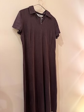 DENNIS DAY collection ブラウンショートスリーブワンピース