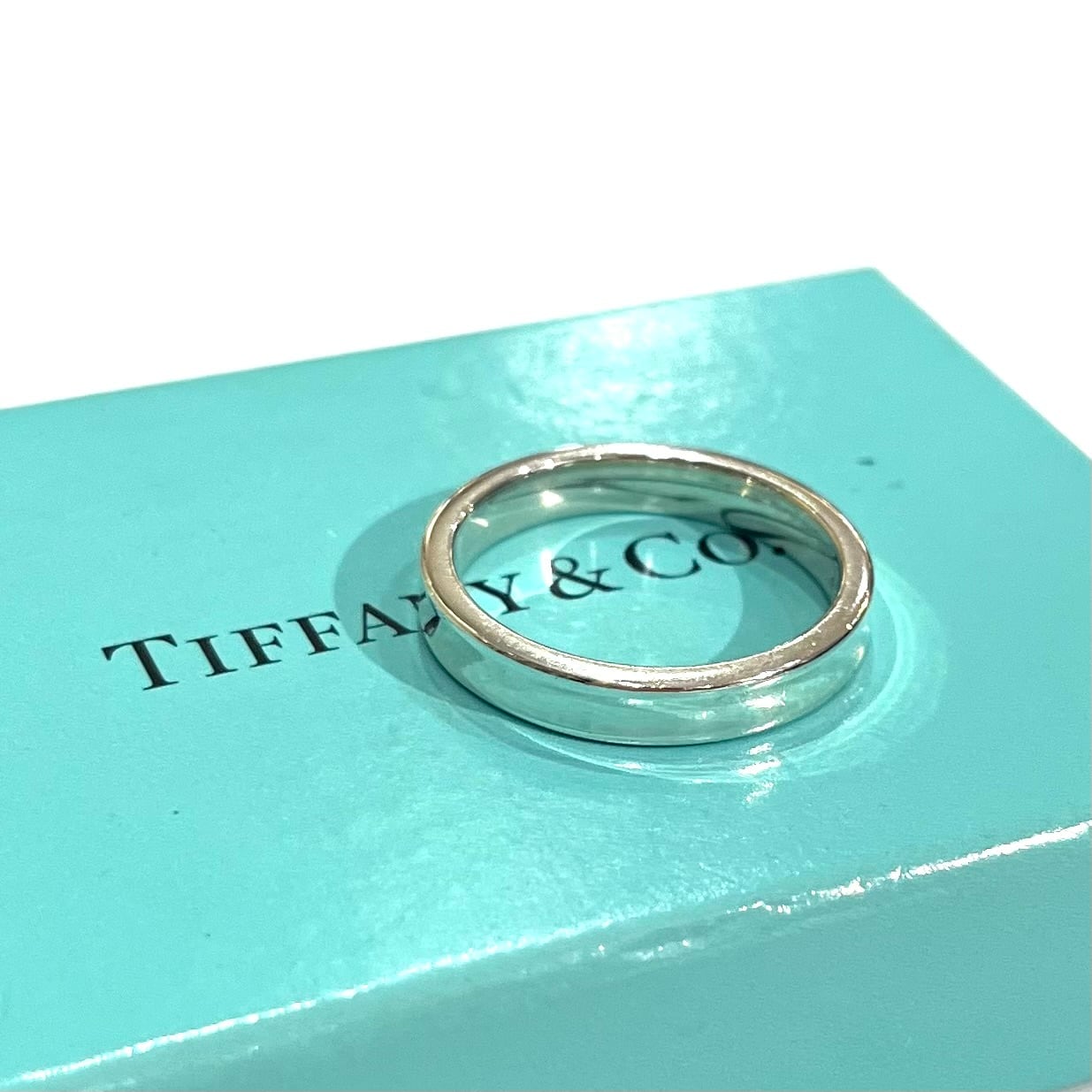 TIFFANY&CO】2106 T&CO ナローデザインシルバーリング 19.5号