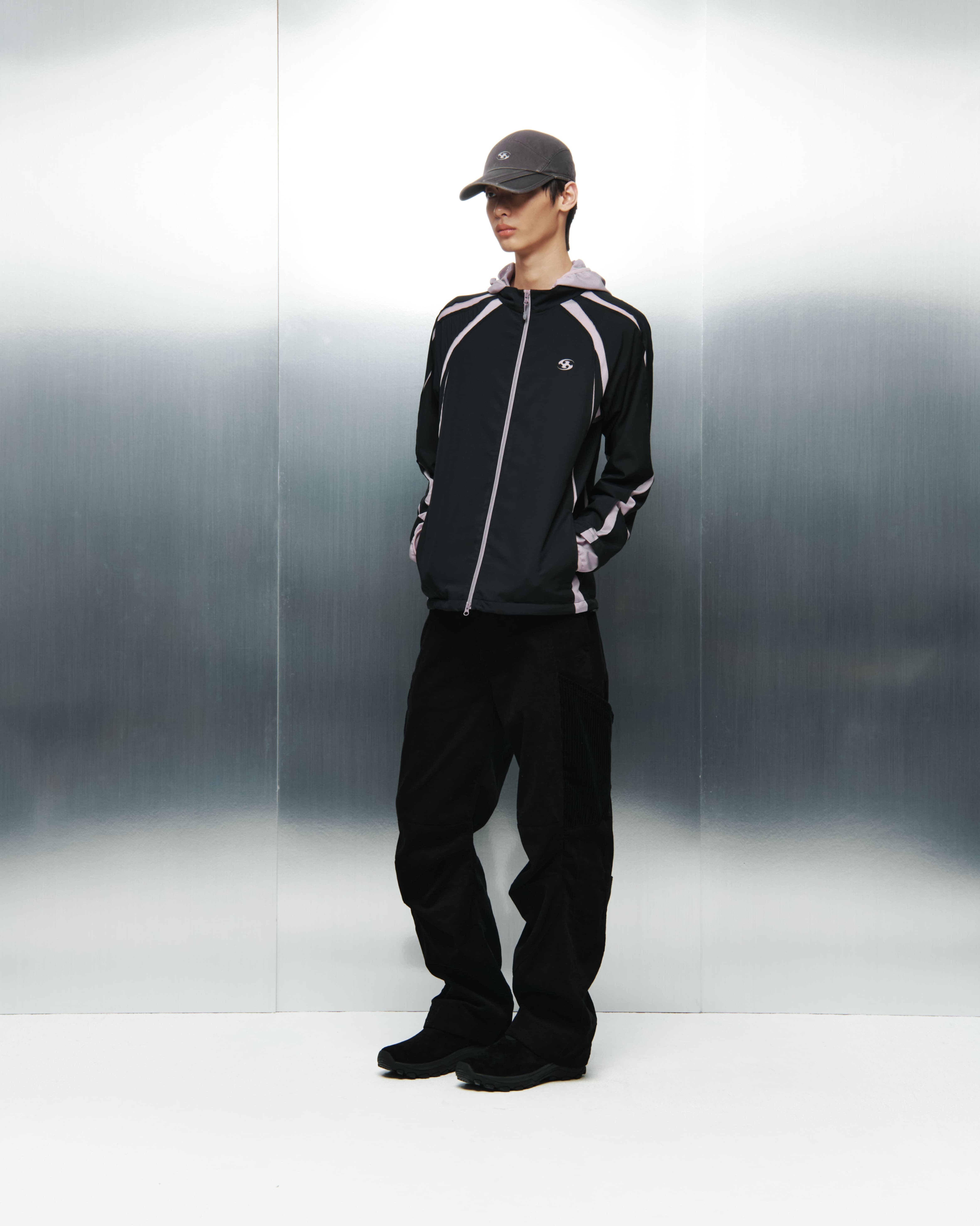 SAN SAN GEAR] SLASH HOODIE JACKET [BLACK] 正規品 韓国ブランド 韓国