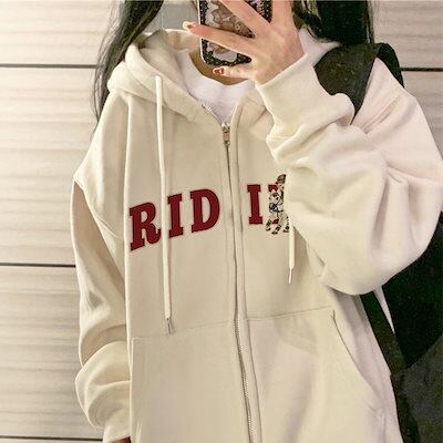 春秋新作 韓国 パーカー スウェット ファスナー付き衛衣 コート 春秋新作 韓国 パーカー スウェット ファスナー付き衛衣 コート