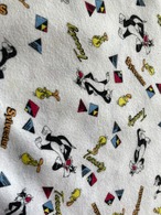 1980’s Made in USA Looney Tunes All-Over Print Mock Neck Long Sleeve Top