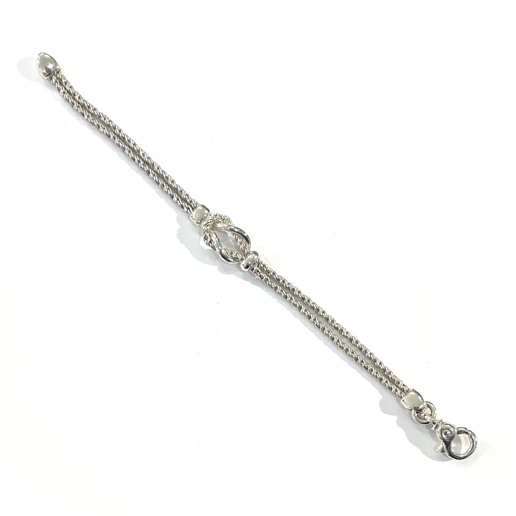 希少【TIFFANY&CO.】2551ツイストダブルロープブレスレット／シルバー