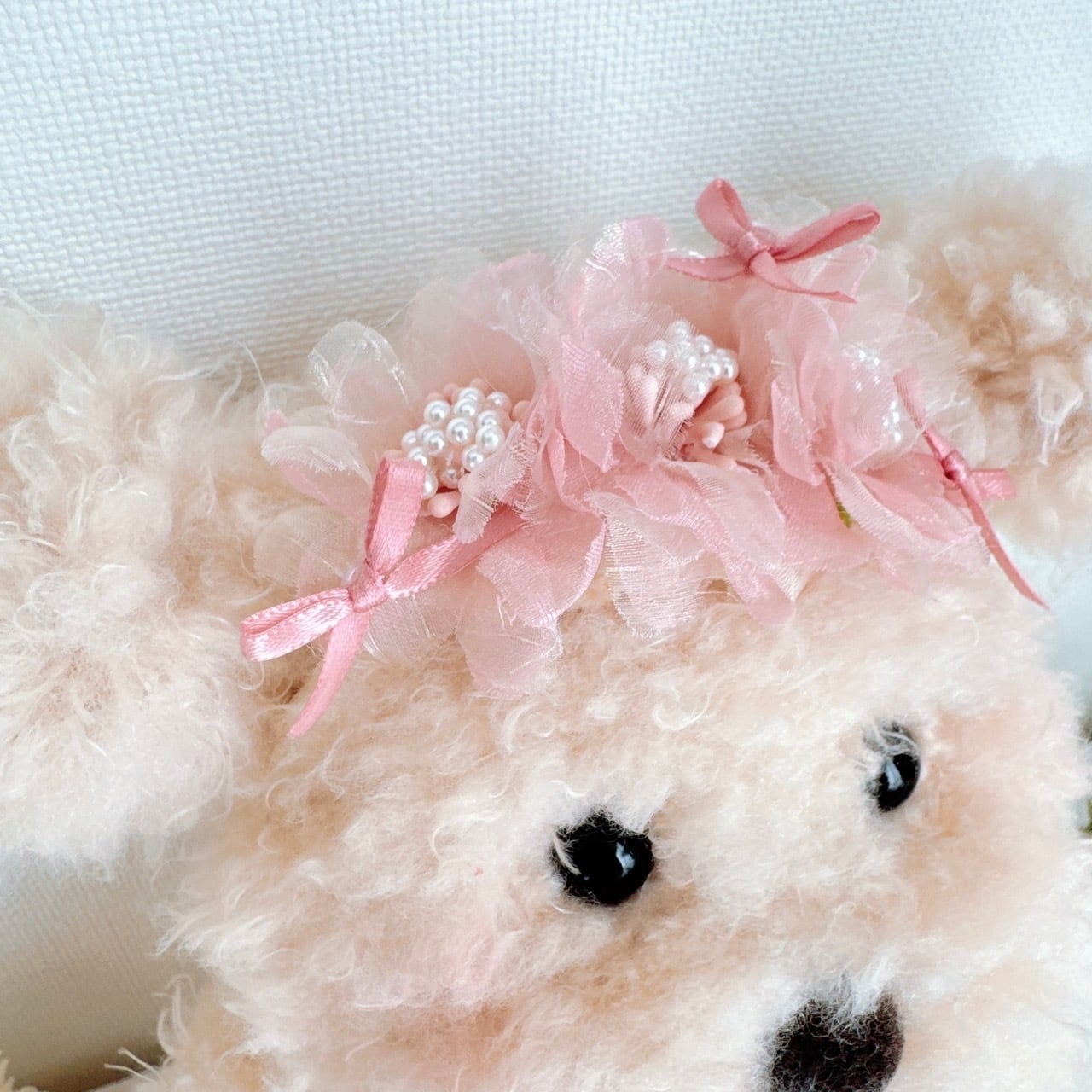 シフォンフラワーヘアバンド