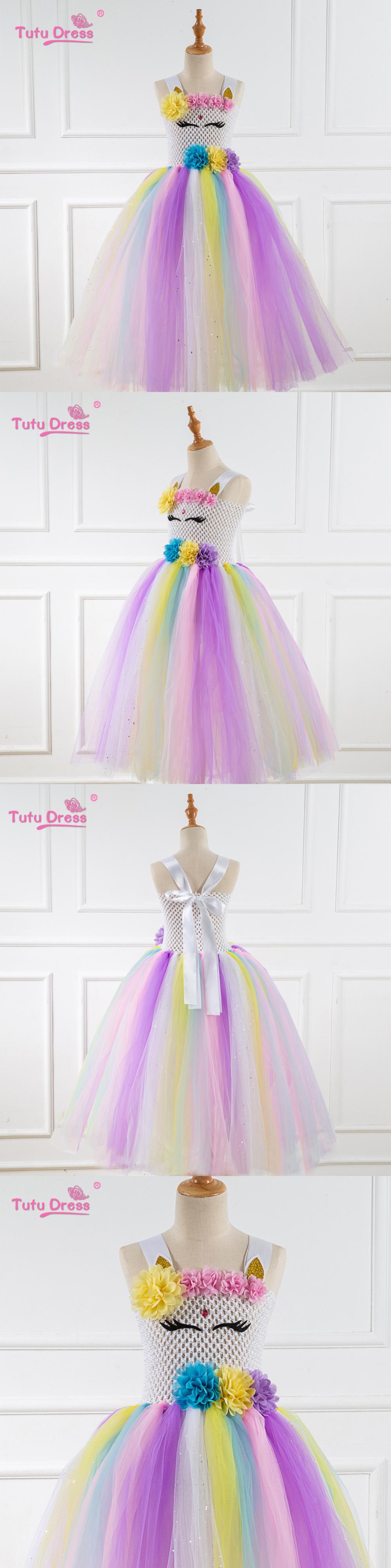 ハンドメイド♡チュールスカート風ユニコーンヘアクリップ 紫ピンク キッズ/ベビー ハンドメイド♡チュールスカート風ユニコーンヘア