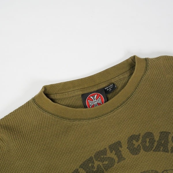 west coast choppers サーマル ヴィンテージTシャツ カーキ Size【XL】 VINTAGE ヴィンテージ West Coast Choppers ウェスト