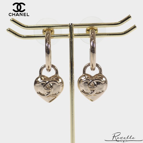 【CHANEL】シャネル ハートフープピアス ゴールド レディース【アクセサリー】