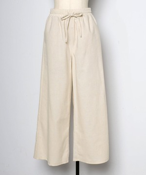 Linen wide pants (ivory)