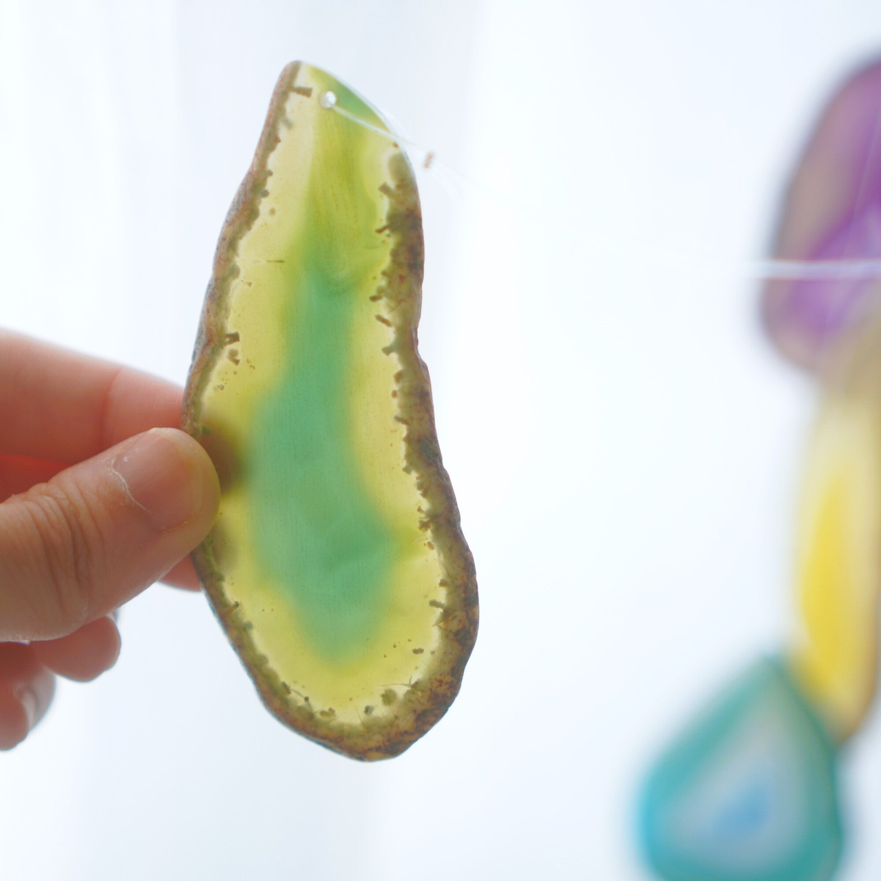 Flower Bouquet 03 - アゲートヒーリングチャイム / Agate Sun Catcher Wind Chime 071