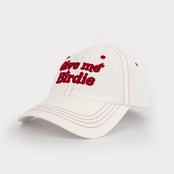 GOXO ゴーエックスオー ギブミーバーディステッチボールキャップ レッド