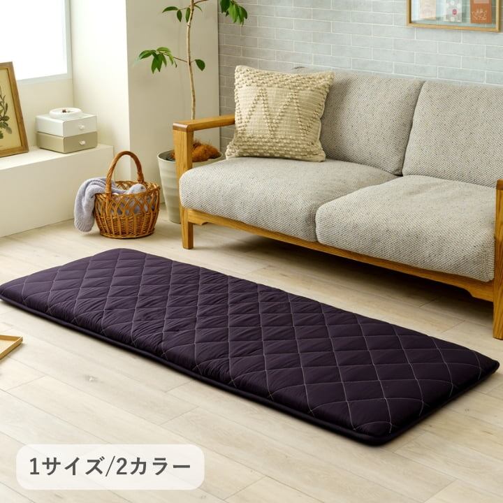 ペット・アウトドア アウトドア用品 アウトドアクッション 『エスナ』 ブラック 約65×180cm