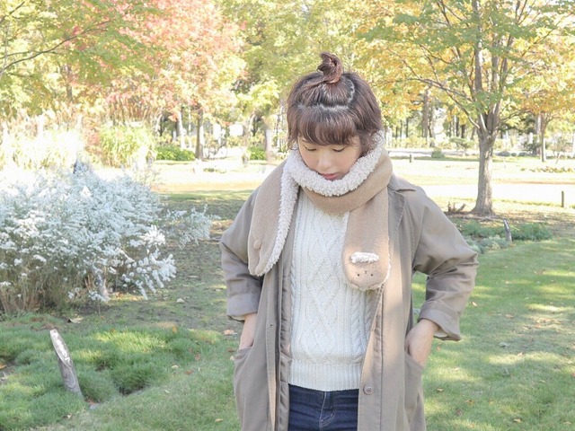 【完売】ツミキノウサギさんの おとなさまマフラー