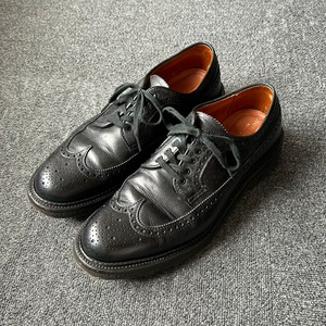 Alden "97984" LONG WING-TIP LEATHER SHOES《8 D》
