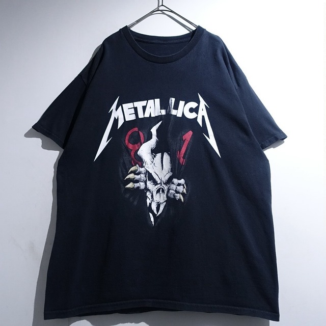 "METALLICA" Black Print Band T-Shirt