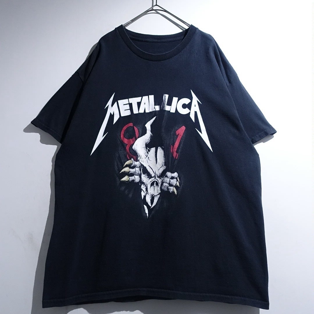 "METALLICA" Black Print Band T-Shirt