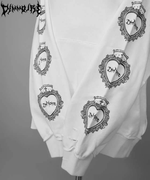 クラッシュBIGフーディ【White】