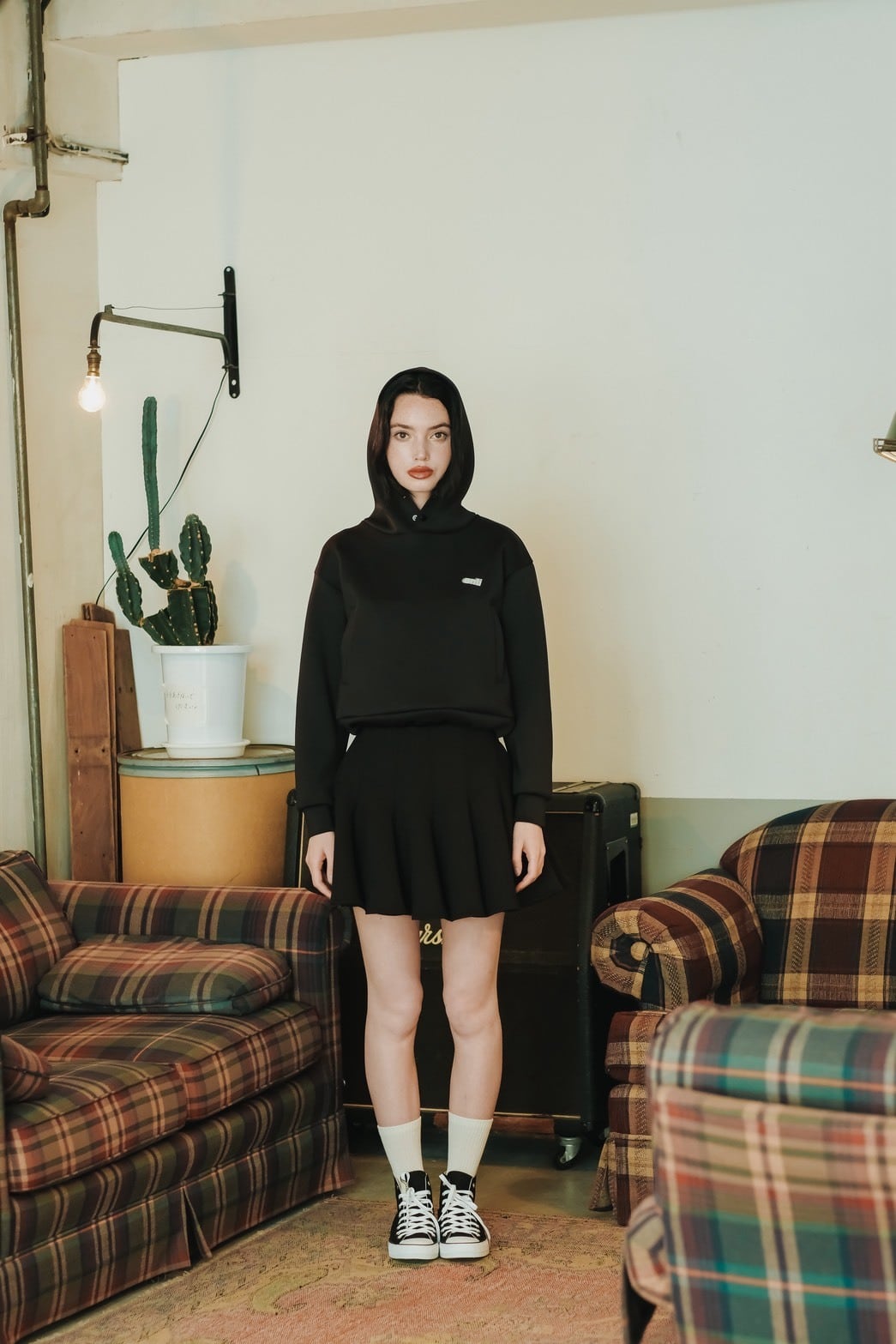 Contour FLARE SKIRT (BLK) | ENTI Contour FLARE SKIRT (BLK) | ENTI