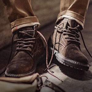 Genuine Leather Lace-up Boots / 本革 レザー レースアップ ブーツ