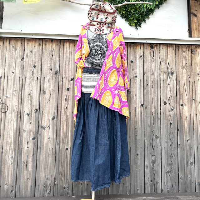 アフリカンティストデザインブラウス