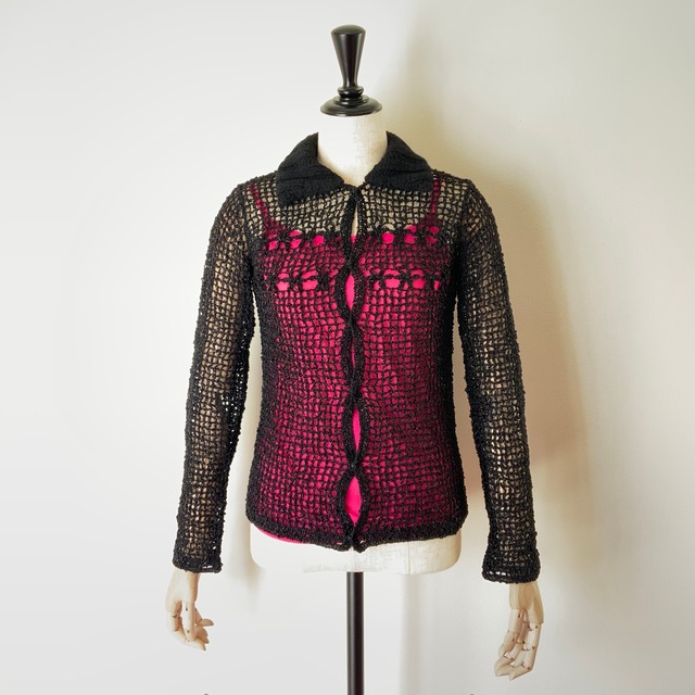 thick cotton knit cardigan