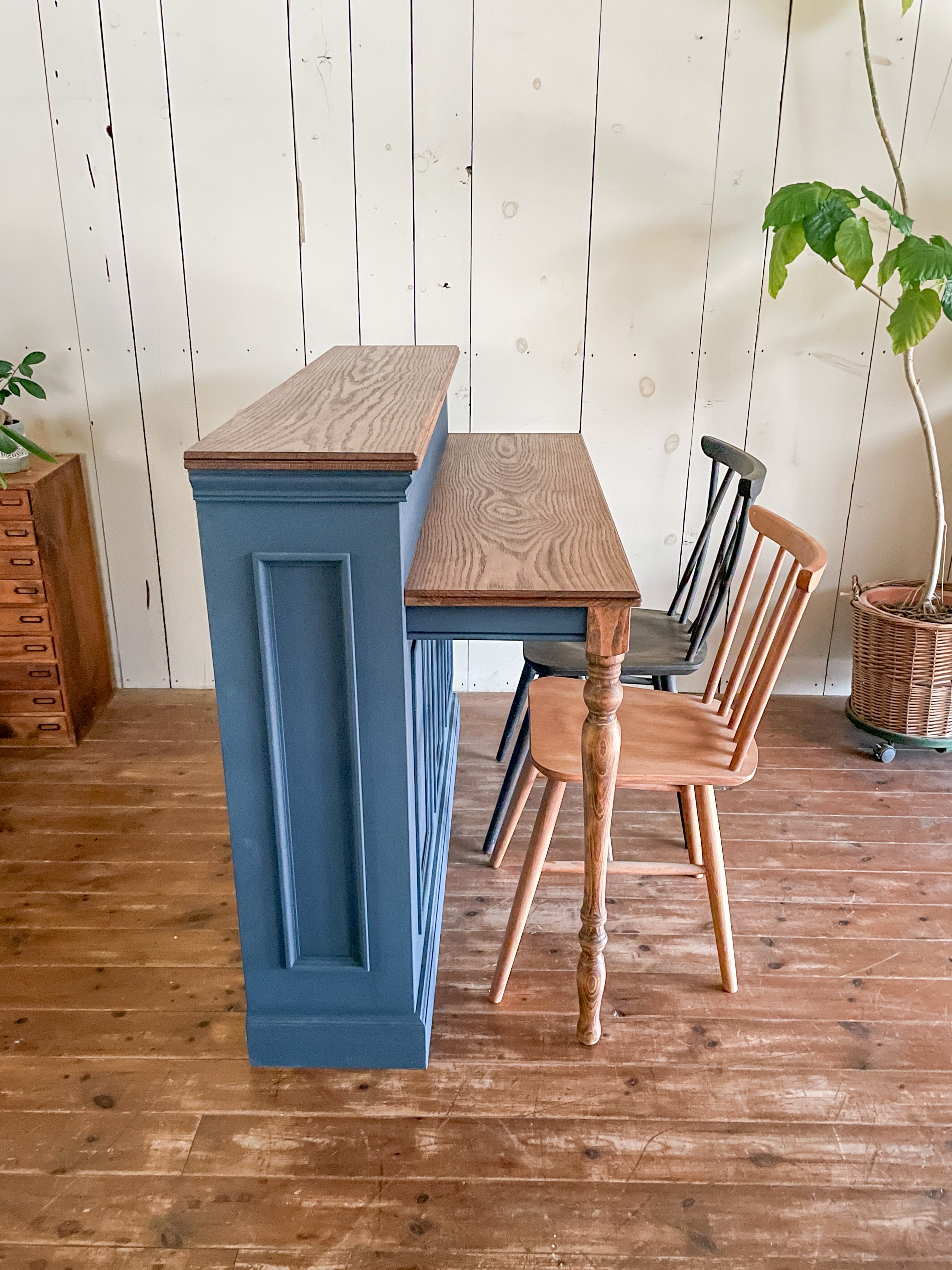 アンティーク調キッチンカウンターテーブル127 （キッチンカウンター