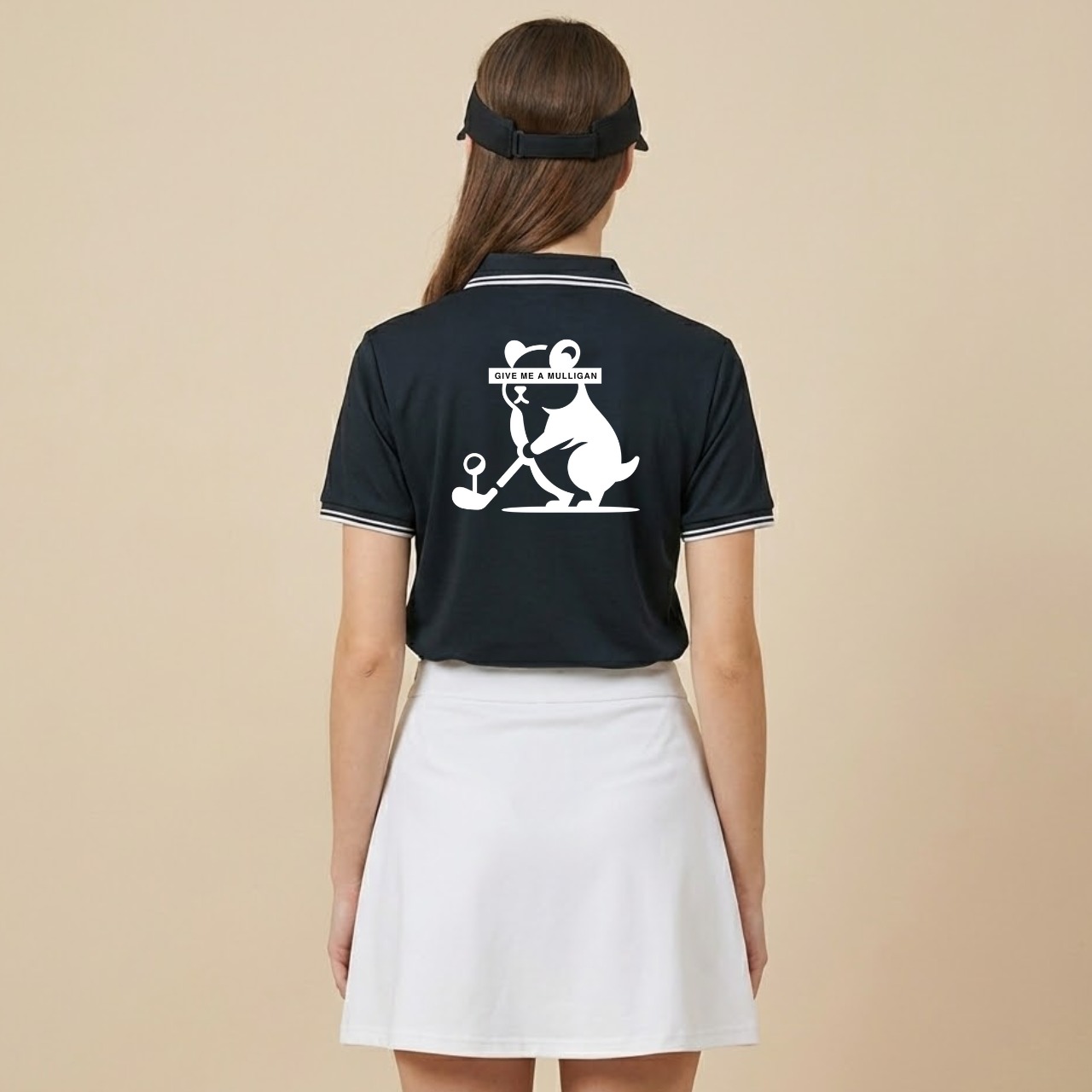 MULLIGAN LINE POLO/BK